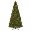 12 ft. Pre-Lit LED Wesley Spruce Artificial Christmas Quick Set Tree x 3854 Tips with 1500 Indoor Warm White Lights-TGC0M3P07L00 206795458