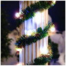 18 ft. Lighted Pine Garland with Warm White 35-Light Micro Mini Twinkling-74-450-00 204635607
