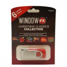 2 in. WindowFX Christmas Window Classics USB with 6 Videos-75604 206852372