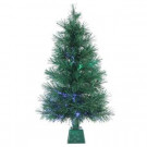3 ft. Pre-Lit Fiber Optic Artificial Christmas Tree with 50 UL Clear Lights-6515--36 300539373