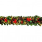 6 ft. Pre-Lit Very Berry Garland with Pine Cones-XVG119354X 206578306