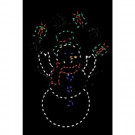 72 in. Pro-Line LED Wire Decor Snowman Juggling Gifts-96583_MP1 206926498