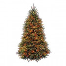 7.5 ft. Dunhill Fir Artificial Christmas Tree with 750 Multi-Color Lights-DUH3-75RLO 204145957