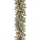 9 ft. Downswept Douglas Blue Garland with Clear Lights-PEDDB1-312-9A-1 300330537