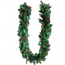 9 ft. LED Pre-Lit Branch Garland with Micro-Style Red, Green and Pure White Lights-4824106-C29HO 206771084