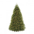 9 ft. Pre-Lit Dunhill Fir Hinged Artificial Christmas Tree with Clear Lights-DUH-90LO 202214864