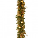 Decorative Collection 6 ft. Elegance Garland with Battery Operated Warm White LED Lights-DC13-109-6B/B 300330615