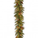 Decorative Collection 6 ft. Long Needle Pine Cone Garland with Clear Lights-DC3-178L-6B 300330542