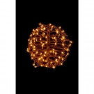 Folds Back Flat 15 in. Pre-Lit Incandescent Sphere with 100 Clear Lights-BSP15C 206595243