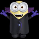 Gemmy 102 in. W x 57 in. D x 96 in. H Inflatable Lighted Gone Batty Minion-72507 206851973