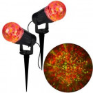 Gemmy 10.24 in. Projection Kaleidoscope LED RRY Light Stake (2-Pack)-73279 206852331