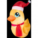 Gemmy 3 ft. H Inflatable Rubber Ducky Santa-36518X 206403201