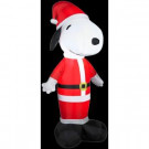 Gemmy 3.5 ft. H Inflatable Santa Snoopy-89312X 206403214