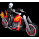 Gemmy 4.4 ft. Inflatable Reaper Motorcycle Scene-52766X 206355141