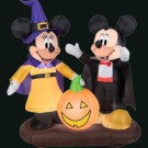 Gemmy 51.18 in. L x 37.40 in. W x 53.94 in. H Inflatable Mickey and Minnie with Jack-O-Lantern Scene-58774X 300060752
