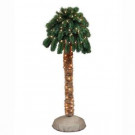 General Foam 4 ft. Pre-Lit Palm Artificial Christmas Tree with Clear Lights-HD-PT4000 203321096