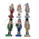 Home Accents Holiday 11.2 in. Nutcracker Christmas Ornament (6-Pack)-HD16151106 206950125