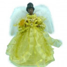 Home Accents Holiday 12 in. A/F LED Fiber Optic Angel Gold Tree Topper-A-7070A AF 206954369