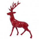 Home Accents Holiday 17 in. H Glazed Red Standing Reindeer-LX1285-R 205930654