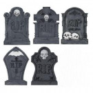 Home Accents Holiday 20 in. LED Graveyard Tombstone (Set of 5)-6399-20187HDD 206806092