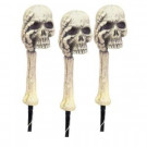 Home Accents Holiday 24 in. Skeleton Arm and Skull Pathway Markers with LED Illumination (3-Piece)-6303-25934 206762966