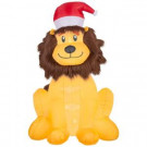 Home Accents Holiday 46.46 in. W x 33.47 in. D x 72.05 in. H Lighted Inflatable Lion-36552 206950560