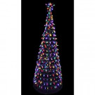 Home Accents Holiday 6 ft. Pre-Lit LED Tree Sculpture with Star - Multi-Colored Lights-4407454G-02UHO 207044860