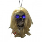 Home Accents Holiday 7 in. Hanging Talking Valley Skull-5127130 206771327