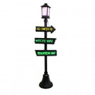 Home Accents Holiday 72 in. Halloween Lamppost with Mystery Light Effect-6329-72202 206763021
