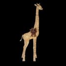 Home Accents Holiday 73 in. LED Lighted Gold Grapevine Giraffe-TY476-1611-0 206963301