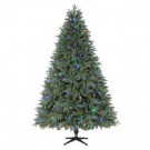 Home Accents Holiday 7.5 ft. Harrison Fir Quick-Set Artificial Christmas Tree with 550 Color Choice LED Lights and Remote Control-TG76P3945D01 205915413