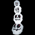 Home Accents Holiday 8 ft. - Airblown Lighted Stacked White Skulls-63376X 203462196
