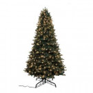 Home Accents Holiday 9 ft. Spruce Quick-Set Artificial Christmas Tree with 700 9-Function LED Lights and Remote Control-W14L0466 205943390