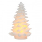 Home Accents Holiday 9 in. Glittered Wax LED Flameless Tree-42929HD 205915530