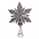 Home Accents Holiday 9.5 in. Silver Star Christmas Tree Topper-16734198A 206950489
