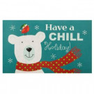 Home Accents Holiday Chill Polar Bear 18 in. x 30 in. Door Mat-60799079718x30 207037117