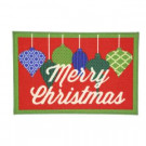 Home Accents Holiday Christmas Ornaments 17 in. x 29 in. Printed Holiday Mat-520021 206993500