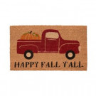 Home Accents Holiday Fall Pickup 17 in. x 29 in. Coir Door Mat-519520 206979356