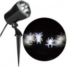 LightShow Whirl-A-Motion Spiders White Projection Spotlight-59459 205832495