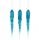 Martha Stewart Living 1 in. Ombre Icicle Christmas Ornaments (Set of 8)-9735100310 300265326