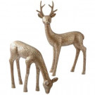 Martha Stewart Living 20 in. Etched Buck Deer Figurine-9732500800 300265991