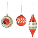 Martha Stewart Living 3.25 Vintage Style Christmas Ornaments (Set of 12)-9735900110 300265615