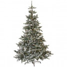 Martha Stewart Living 7.5 ft. Indoor Pre-Lit Snowy Norwegian Spruce Artificial Christmas Tree with Clear Lights-9781700610 300338788