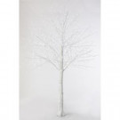 Martha Stewart Living 8 ft. Pre-Lit LED Snowy White Artificial Christmas Tree-9773310410 300320427