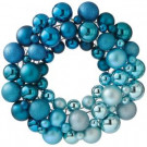 Martha Stewart Living Christmas Ornament 16 in. Dia Artificial Christmas Wreath in Blue-9736200410 300261481