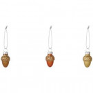Martha Stewart Living Glass Acorn Mini Ornament (Set of 12)-9784300820 300259593