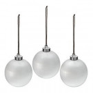 Mr. Christmas 6 in. Outdoor Pearlized White New Ornament (Set of 3)-48004M 206265399