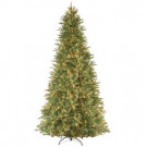 National Tree Company 12 ft. Feel Real Tiffany Fir Slim Hinged Artificial Christmas Tree with 1200 Clear Lights-PETF3-304-120 207183317