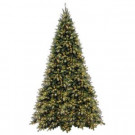 National Tree Company 12 ft. Tiffany Fir Medium Artificial Christmas Tree with Clear Lights-TFMH-120LO 205331325
