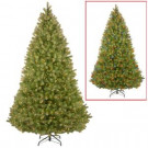 National Tree Company 16 ft. Feel Real Bayberry Spruce Hinged Memory Shape Artificial Christmas Tree with 2500 Dual Color LED Lights-PEBY4-160LD-SM 207183221